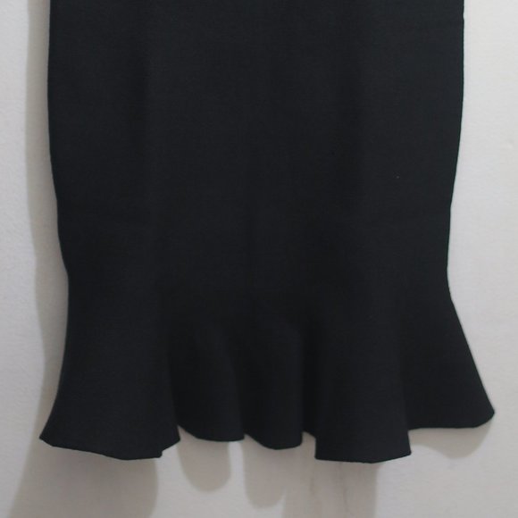 NWT Fluted Ruffle Hem Midi Mermaid Skirt. - Picture 3 of 7